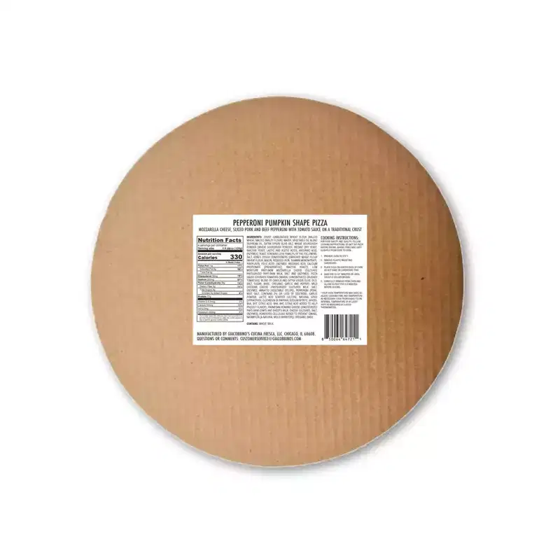 Giacobbino's Halloween Pumpkin Shaped - Pepperoni Pizza - 1lb